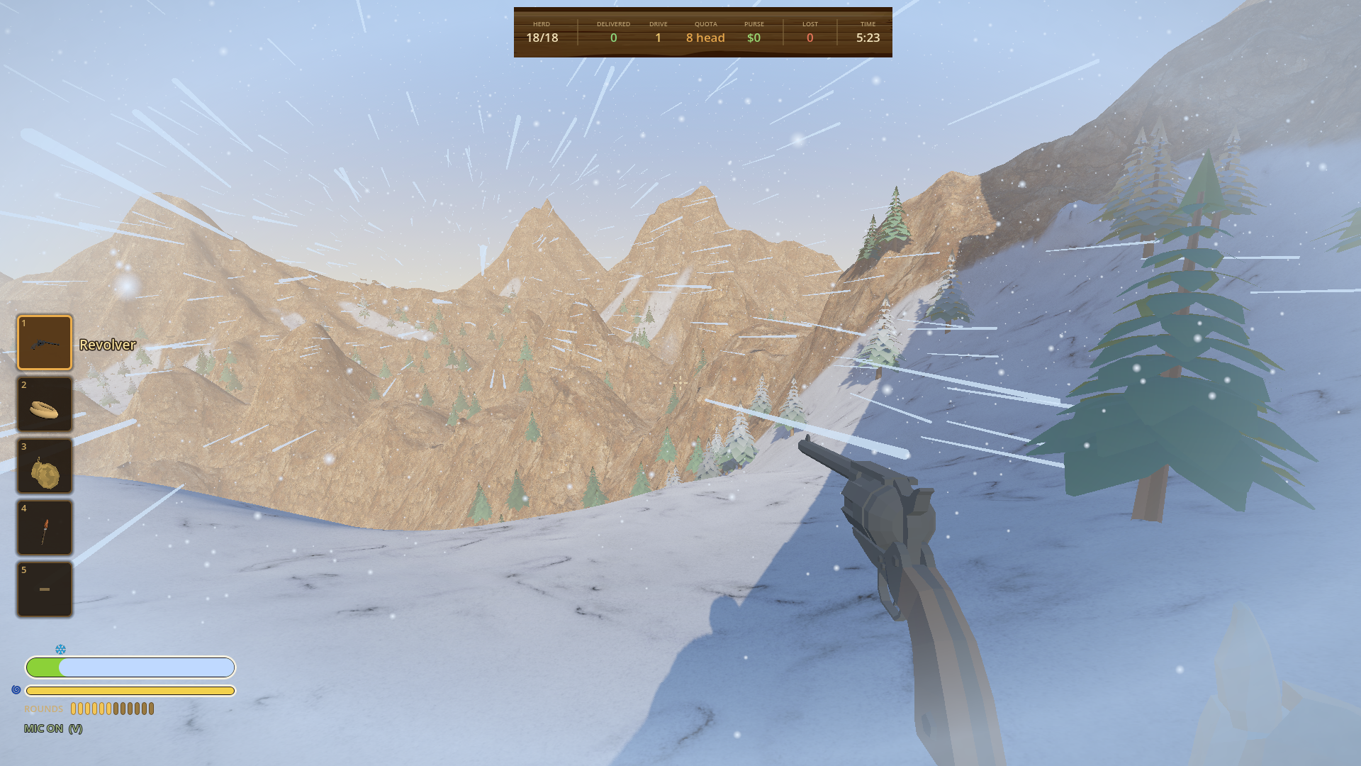 Riders in a blizzard on the Winter Pass